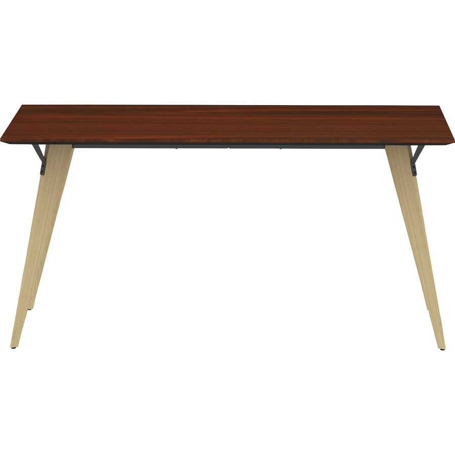 Lorell Relevance Series Natural Wood Desk Frame - Alternate-Image18