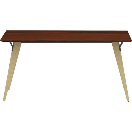 Lorell Relevance Series Natural Wood Desk Frame - Alternate-Image18