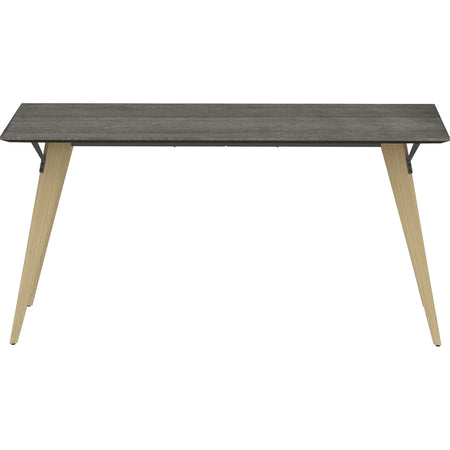 Lorell Relevance Series Natural Wood Desk Frame - Alternate-Image13