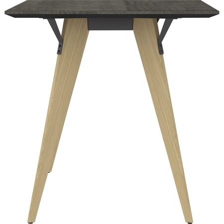 Lorell Relevance Series Natural Wood Desk Frame - Alternate-Image14