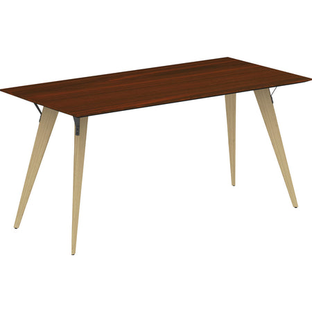 Lorell Relevance Series Natural Wood Desk Frame - Alternate-Image8
