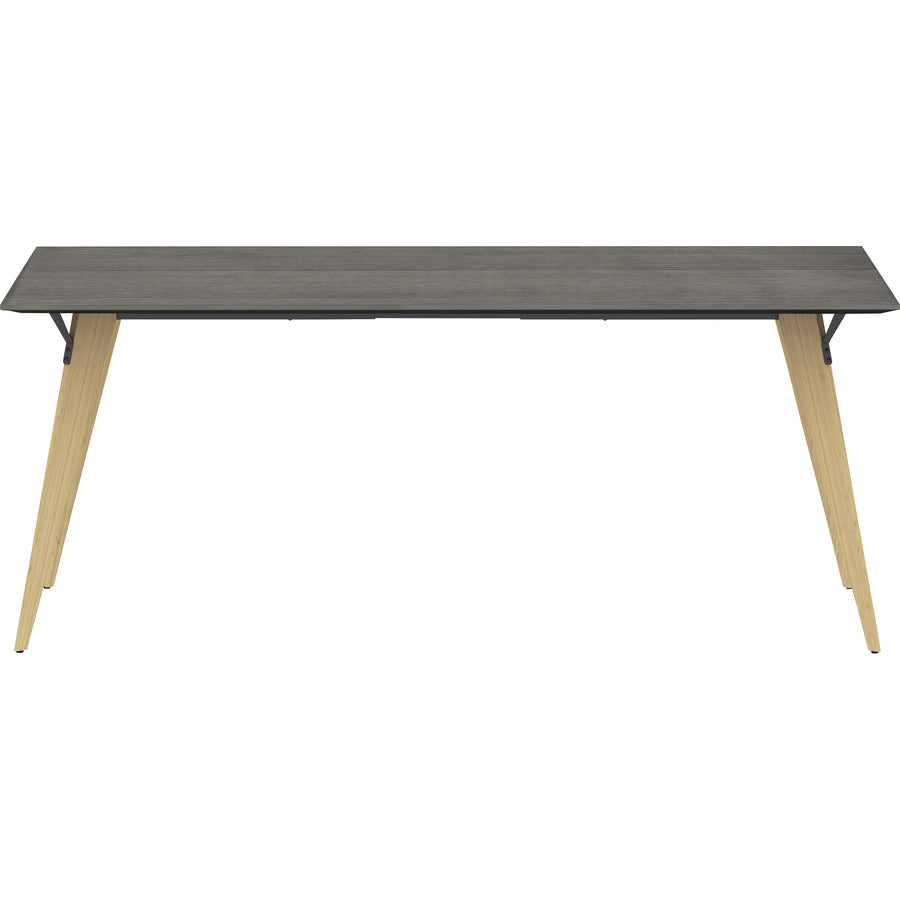 Lorell Relevance Series Natural Wood Desk Frame - Alternate-Image3