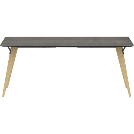 Lorell Relevance Series Natural Wood Desk Frame - Alternate-Image3