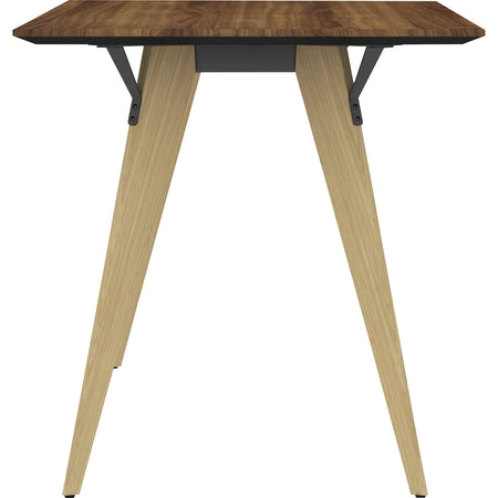 Lorell Relevance Series Natural Wood Desk Frame - Alternate-Image12