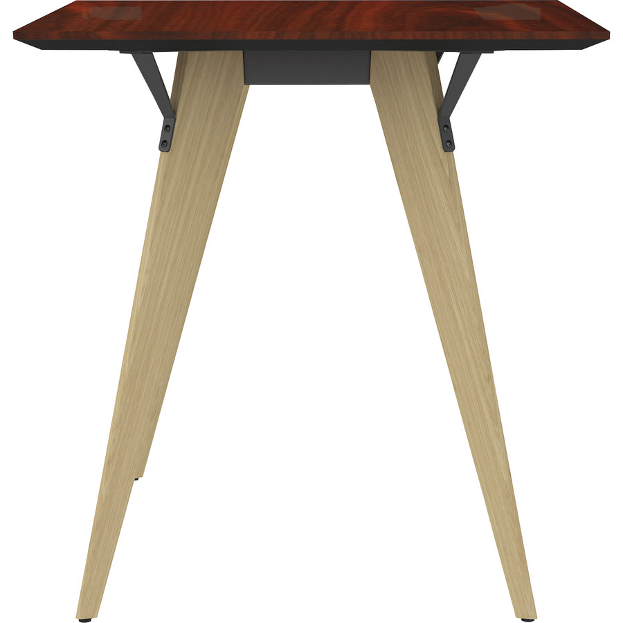 Lorell Relevance Series Natural Wood Desk Frame - Alternate-Image7