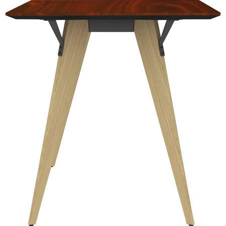 Lorell Relevance Series Natural Wood Desk Frame - Alternate-Image26