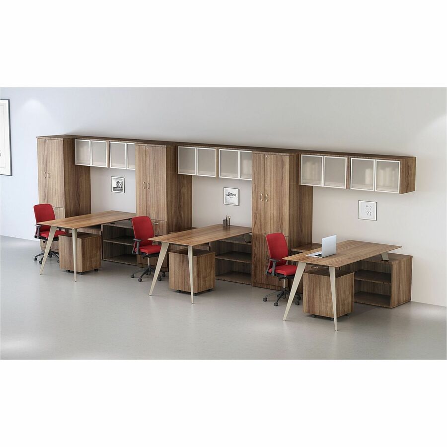 Lorell Relevance Wood Frame for 30" L-shape Desk - Alternate-Image6