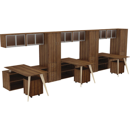 Lorell Relevance Wood Frame for 30" L-shape Desk - Alternate-Image3