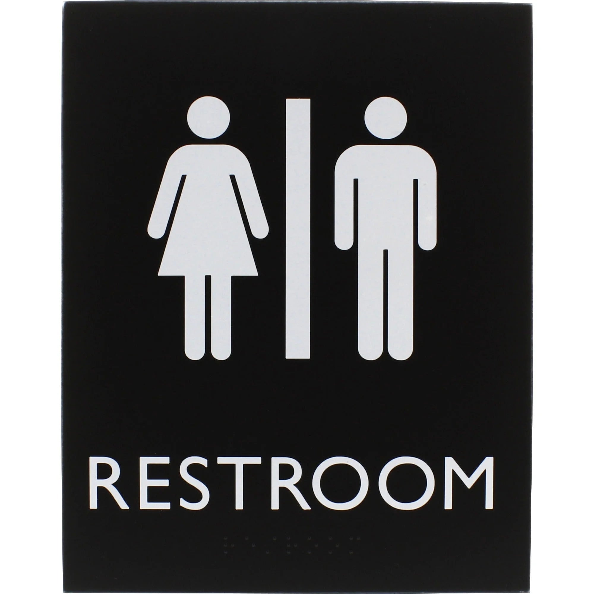 Lorell Restroom Sign: ’Toilette Men’ & ’TOILETTE (ladies)’ - Easy Readability - Signs Nameplates