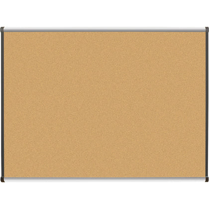 Lorell Satin-Finish Bulletin Board: 48x36 Natural Cork - Self-healing Durable - Boards