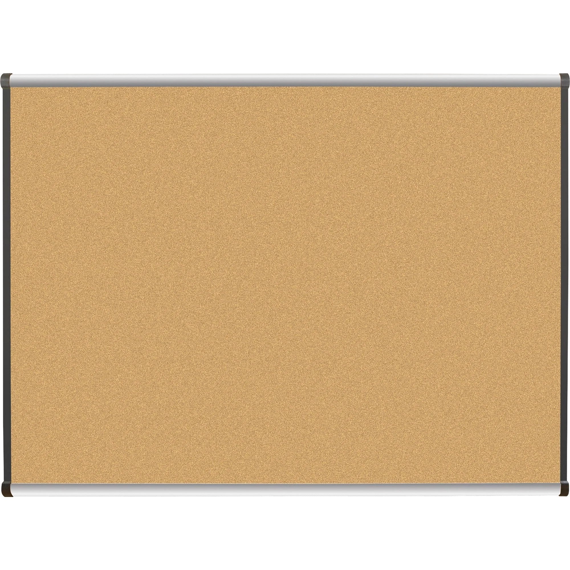 Lorell Satin-Finish Bulletin Board: 48x36 Natural Cork - Self-healing Durable - Boards