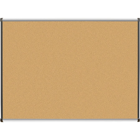 Lorell Satin-Finish Bulletin Board: 48x36 Natural Cork - Self-healing Durable - Boards
