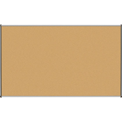 Lorell Satin-Finish Bulletin Board: 72x48 Natural Cork - Self-healing Durable - Boards