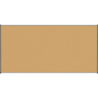 Lorell Satin-Finish Bulletin Board: 96’’x48’’ Natural Cork Surface - Boards