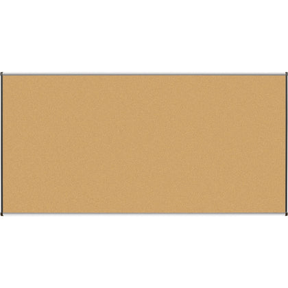 Lorell Satin-Finish Bulletin Board: 96’’x48’’ Natural Cork Surface - Boards