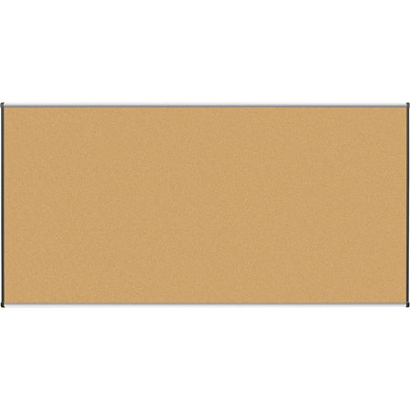 Lorell Satin-Finish Bulletin Board: 96’’x48’’ Natural Cork Surface - Boards