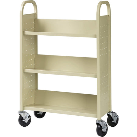 Lorell Single-sided Book Cart - Left
