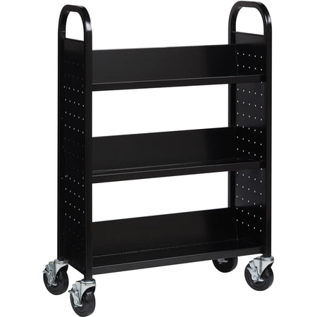 Lorell Single-sided Book Cart - 2000