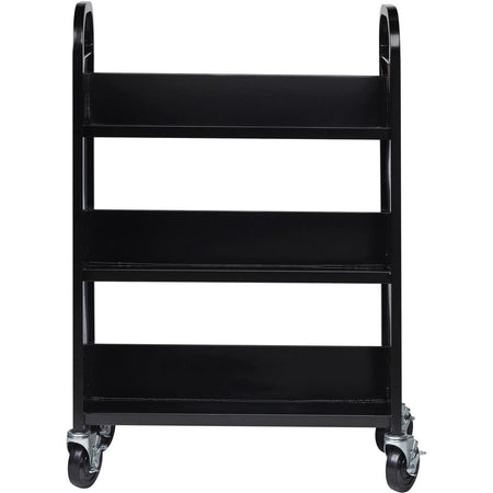 Lorell Single-sided Book Cart - Front