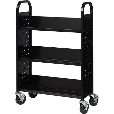 Lorell Single-sided Book Cart - Left