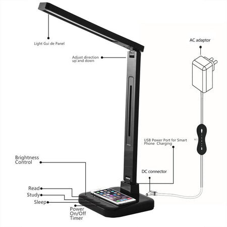 Lorell Smart LED Desk Lamp - Alternate-Image1
