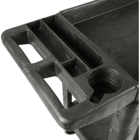 Lorell Storage Bin Utility Cart: 550 lb Load Capacity 4 Casters 37.50’’ x 17’’ 39’’ - Carts