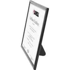 Lorell U-channel Frame - 10’’ x 8’’ Size - Rectangle - Desktop - Horizontal Vertical - Black - 1 Each - Frames & Plaques