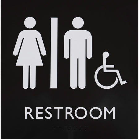 Lorell Unisex Handicap Restroom Sign - 2000