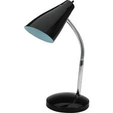 Lorell USB 10-watt LED All-metal Desk Lamp - 15’’ Height x 6.3’’ Width - 10 W Bulb - Black - Metal - Mountable