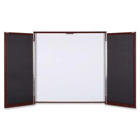 Lorell Whiteboard Presentation Cabinet: Hinged Door 47.3’’ x - Organize Your Space - Combo Boards