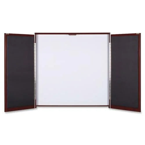 Lorell Whiteboard Presentation Cabinet: Hinged Door 47.3’’ x - Organize Your Space - Combo Boards