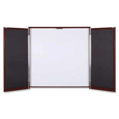 Lorell Whiteboard Presentation Cabinet: Hinged Door 47.3’’ x - Organize Your Space - Combo Boards