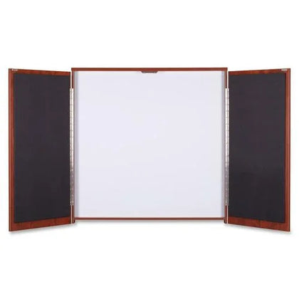Lorell Whiteboard Presentation Cabinet: Hinged Door 47.3’’ x - Organize Your Space - Combo Boards