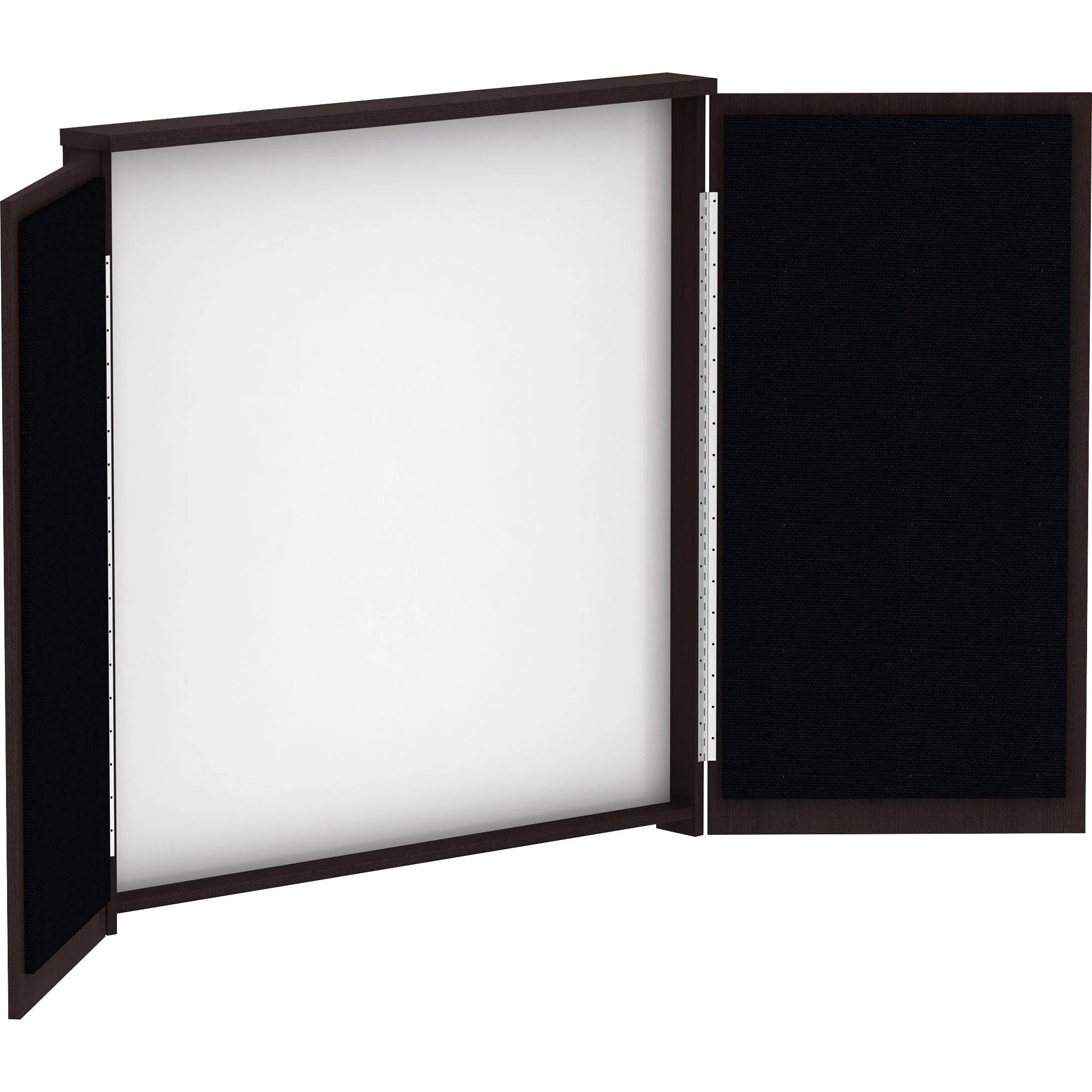 Lorell Whiteboard Presentation Cabinet: Hinged Door Dry Erase Surface - Combo Boards