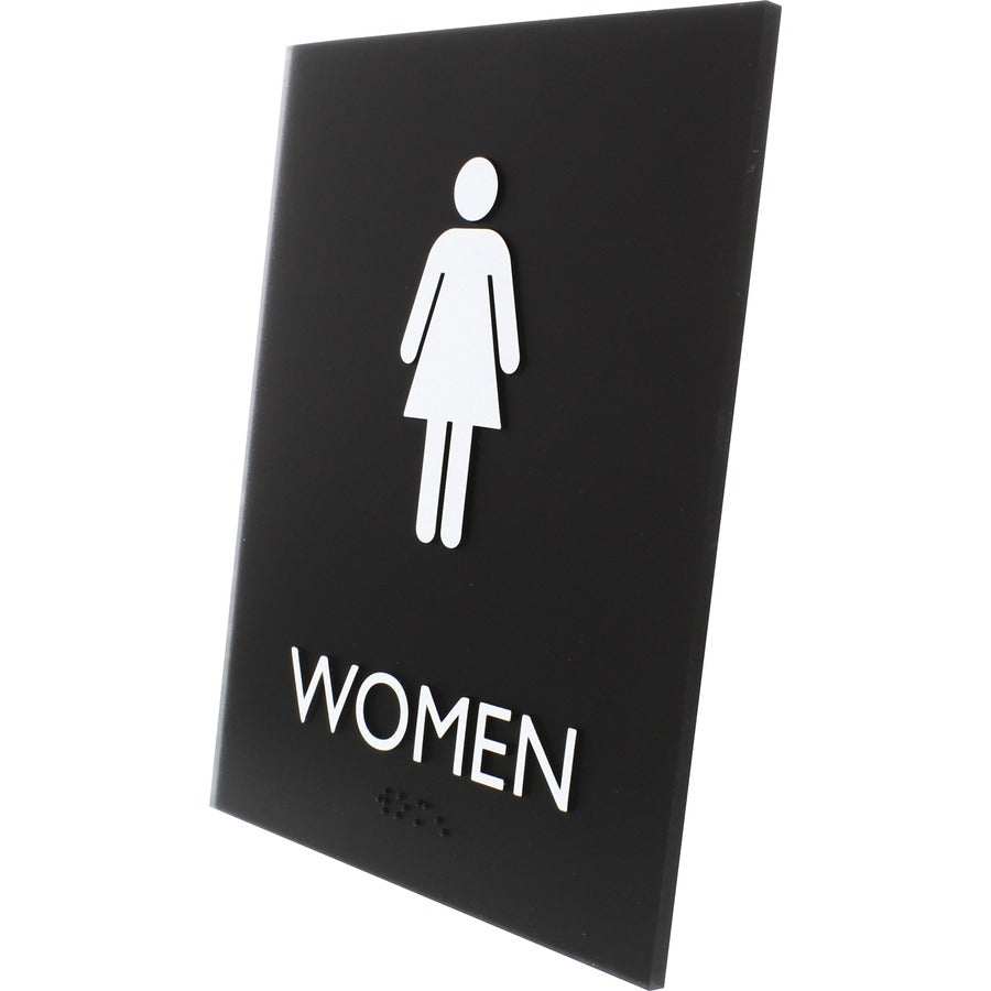 Lorell Women's Restroom Sign - Left