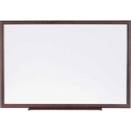 Lorell Wood Frame Dry-Erase Board - 6x4 ft - White Melamine Surface - Combo Boards