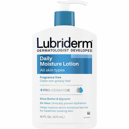 Lubriderm Daily Moisture Lotion: 16 fl oz for Dry Normal Skin - Skin/Body Lotions