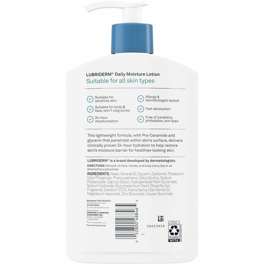 Lubriderm Daily Moisture Lotion - Rear