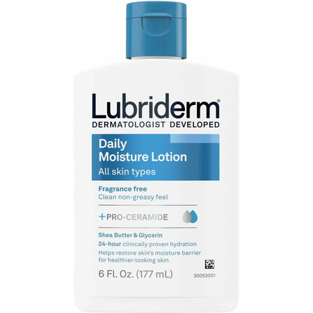 Lubriderm Daily Moisture Lotion: 6 fl oz Non-fragrance For Dry Skin - Skin/Body Lotions