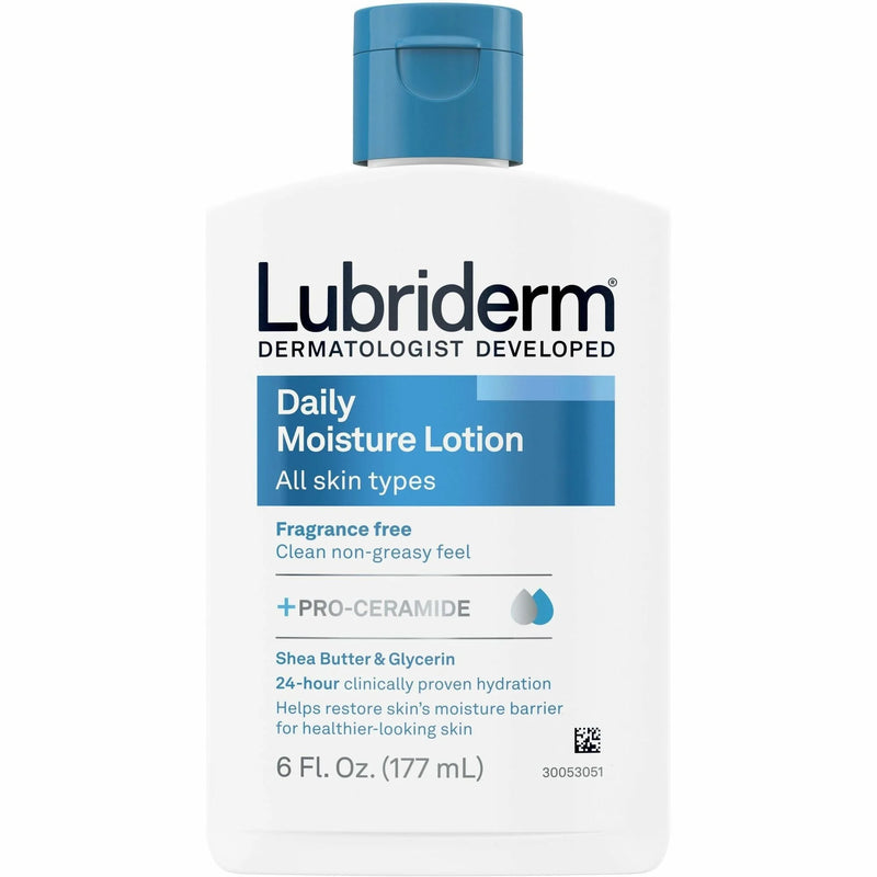 Lubriderm Daily Moisture Lotion: 6 fl oz Non-fragrance For Dry Skin - Skin/Body Lotions