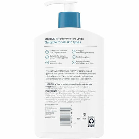 Lubriderm Daily Moisture Lotion Fragrance-Free - Alternate-Image1