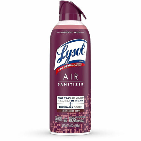 Lysol Air Sanitizer Light Breeze - Spray - 10 fl oz (0.3 quart) - Antimicrobial Odor Neutralizer - 1 Each - Fresheners
