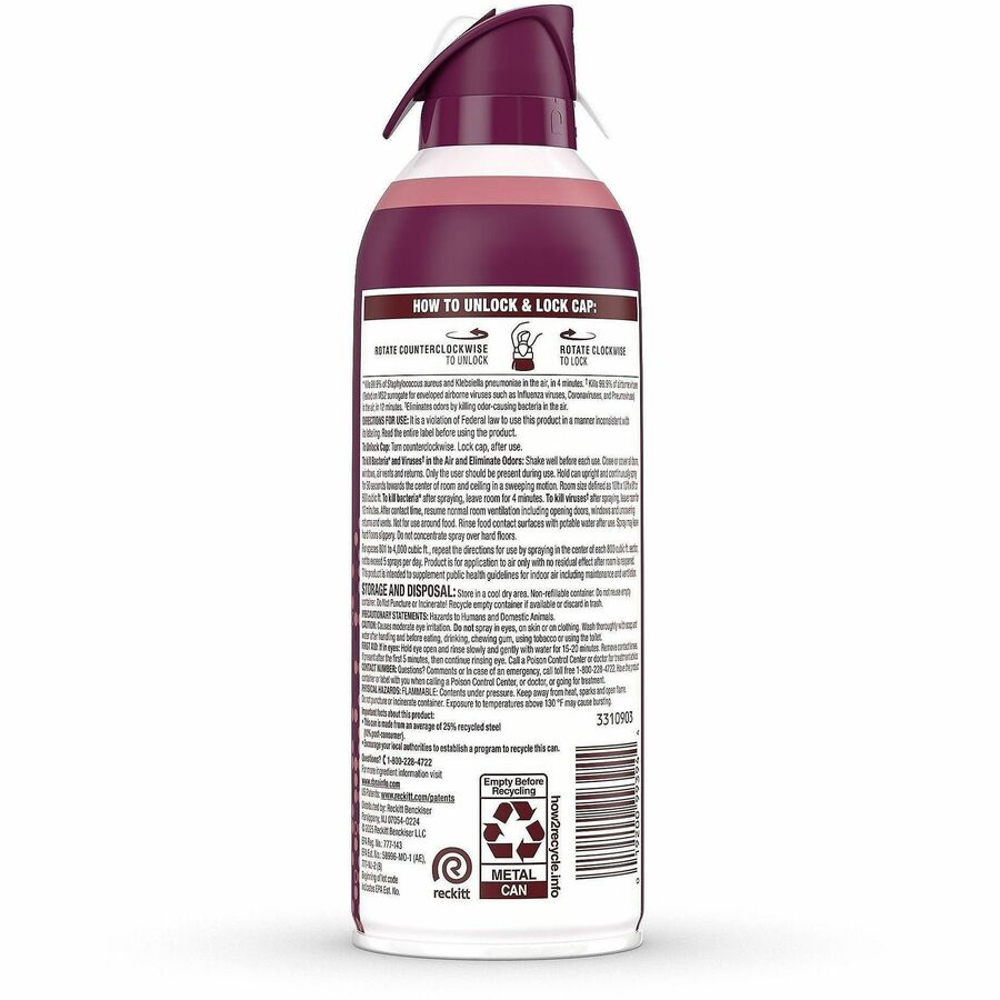 Lysol Air Sanitizer Light Breeze - Spray - 10 fl oz (0.3 quart) - Antimicrobial Odor Neutralizer - 1 Each - Fresheners