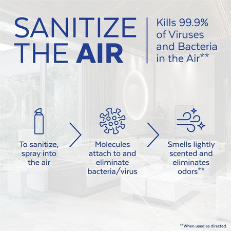 Lysol Air Sanitizer Simple Fresh - Spray - 10 fl oz (0.3 quart) - Antimicrobial Odor Neutralizer - 1 Each - Fresheners