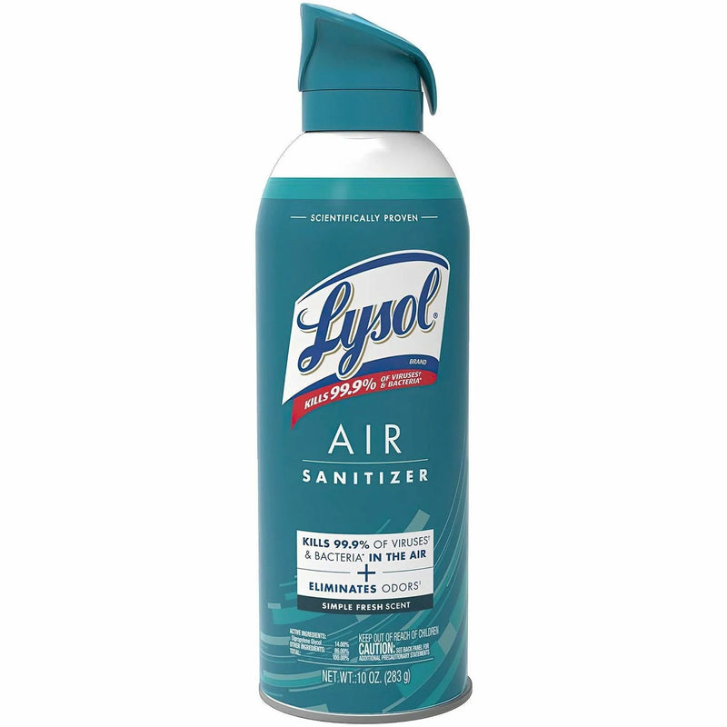 Lysol Air Sanitizer Simple Fresh - Spray - 10 fl oz (0.3 quart) - Antimicrobial Odor Neutralizer - 1 Each - Fresheners