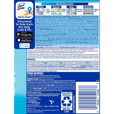 Lysol Crisp Linen Disinfectant Spray - Alternate-Image3