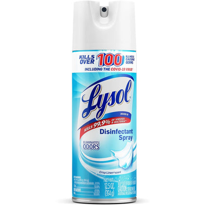 Lysol Crisp Linen Disinfectant Spray - 12.50 oz - Spot Remover & Anti-bacterial - Disinfectants