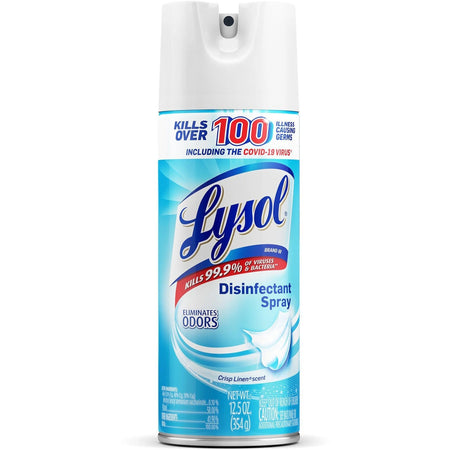 Lysol Crisp Linen Disinfectant Spray - 12.50 oz - Spot Remover & Anti-bacterial - Disinfectants