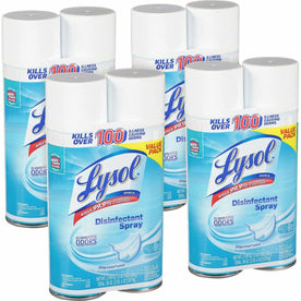 Lysol Crisp Linen Disinfectant Spray - 19 oz - Scent - 2/Pack 4/Carton - Disinfectants