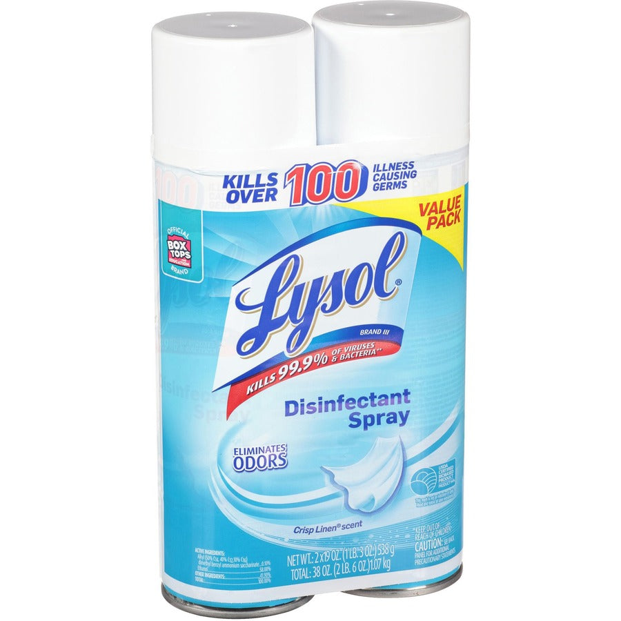 Lysol Crisp Linen Disinfectant Spray - Right